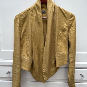 Level 99 drape front linen blend cardigan. Size S